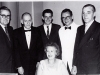 Western Australia\'s 1961 Open Intersate Team - l to r - Charlie FRUGTE, Hans ROSENDORF (captain), Jeff LATHBURY, Mr C DOCZY, Mr Van ZEGGERN & Mrs VAn ZEGGERN seated - Source Cathy CHUA : Scanned and researched  SJ HINGE Nov 2009