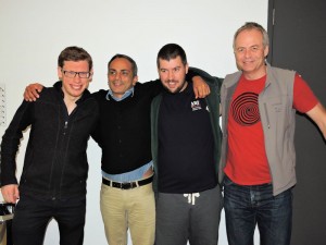 Liam Milne, Sartaj Hans, Nye Griffiths and Maurits Van Der Vlugt